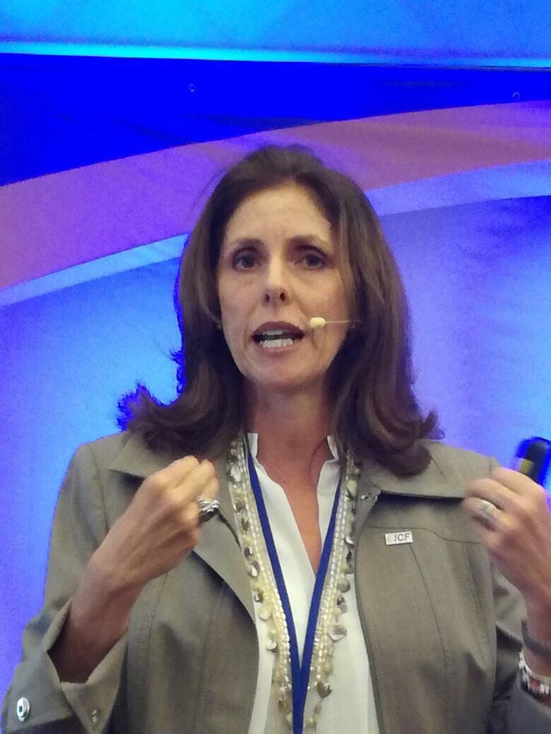 Veronica Herrera speaking at a professional event